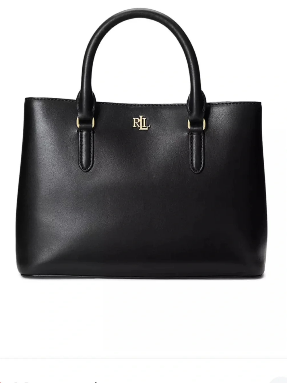 NWT Lauren Ralph Lauren Leather Small Marcy Satchel Retail $350